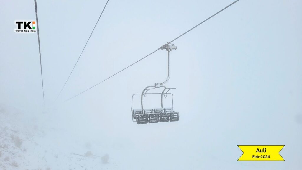 Snowfall in Auli